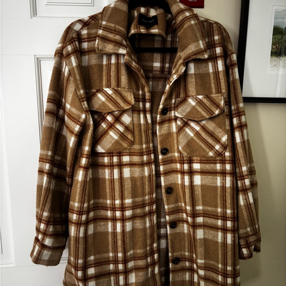 Plaid Tan Jacket